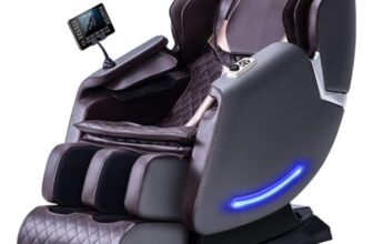 Massagestol 4D Luksus+ med SL-teknologi, Varmeterapi, Stemme Kontrol & Touchsk?rm