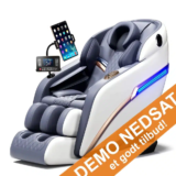 SPAR – DEMO MODEL:Massagestol 4D Pro+ Hvid med Varmeterapi og Stemmekontrol